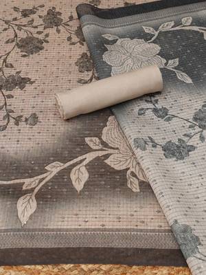printed art silk unstitched dress material 2