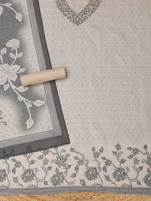 printed art silk unstitched dress material 3