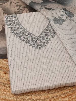 printed art silk unstitched dress material 4