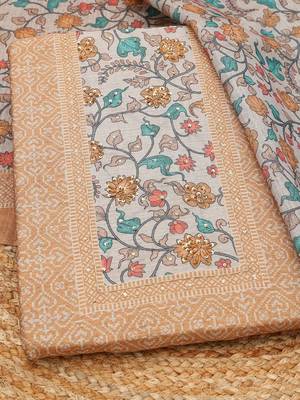 printed unstitched dress material 2