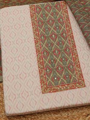 printed art silk unstitched dress material 3