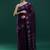 Purple woven design muga saree with blouse