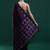 Purple woven design muga saree with blouse