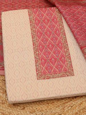 printed art silk unstitched dress material 2