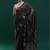 Black woven design saree with blouse