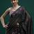 Black woven design saree with blouse