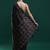 Black woven design saree with blouse