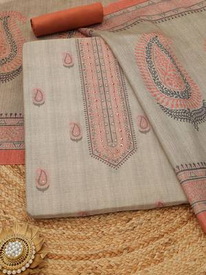 printed unstitched dress material 1