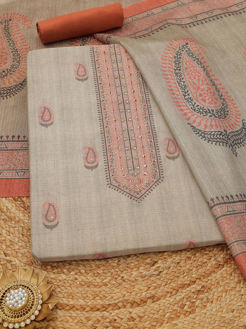 printed unstitched dress material