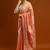 Orange woven design chanderi sarees with blouse piece