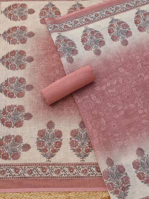 printed linen unstitched dress material 3