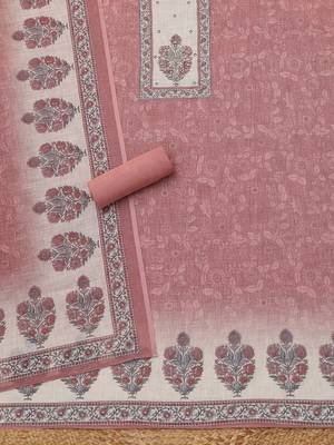printed linen unstitched dress material 4