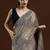 Grey woven design muga sarees with blouse piece