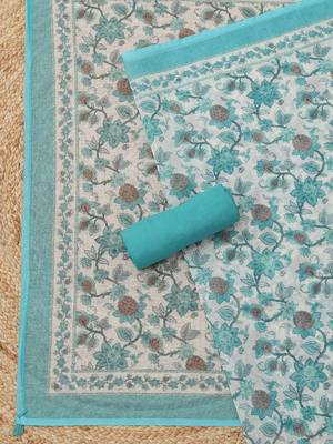 printed linen unstitched dress material 3