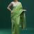 Green woven design chanderi sarees with blouse piece