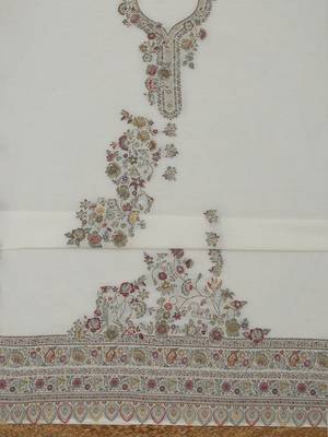 printed linen unstitched dress material 2