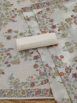 printed linen unstitched dress material 4