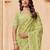 Olive embroidered embellished sarees