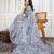 Grey jimmy choo embroidered work saree with blouse