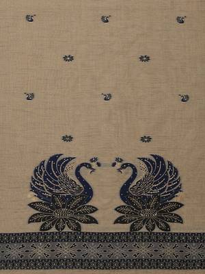 embroidered unstitched dress material 5