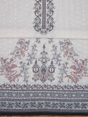 Printed Linen Unstitched Dress Material 5