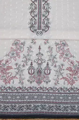 Printed Linen Unstitched Dress Material