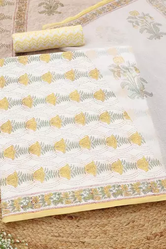 Printed Unstitched Dress Material