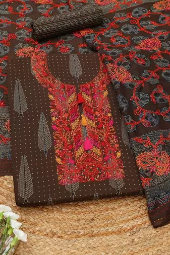 Printed Unstitched Dress Material