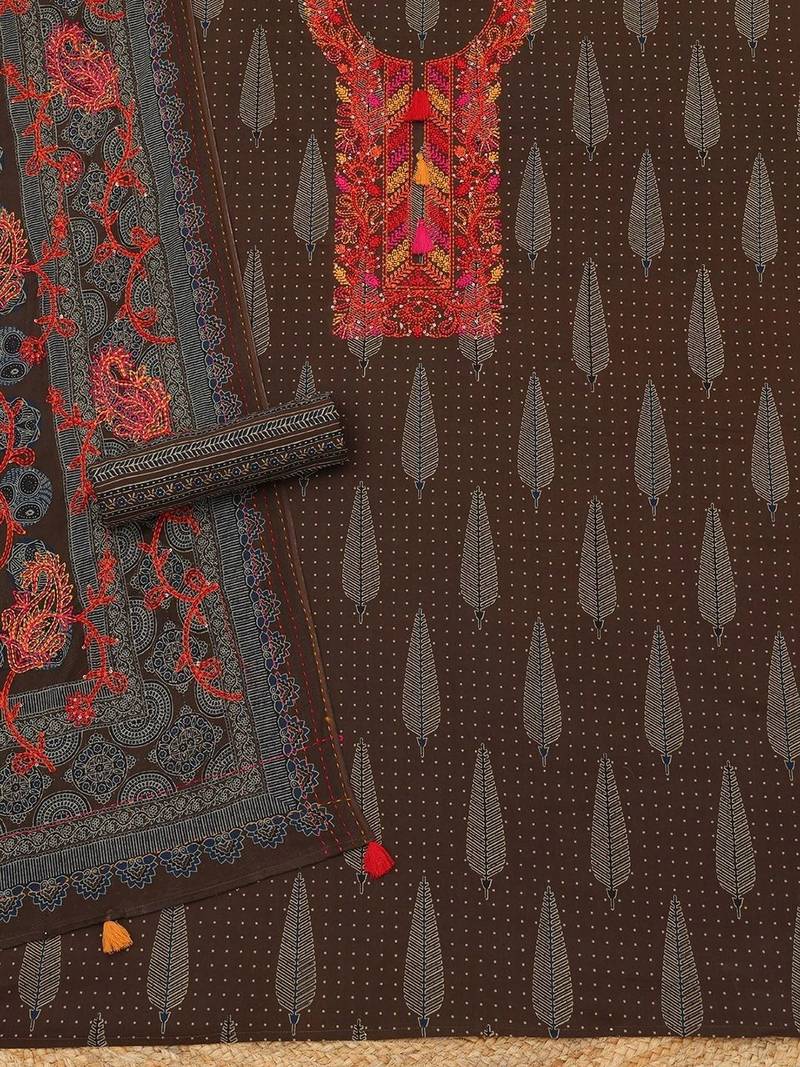 Printed Unstitched Dress Material