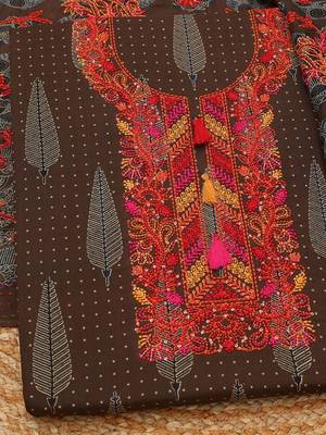 Printed Unstitched Dress Material 5