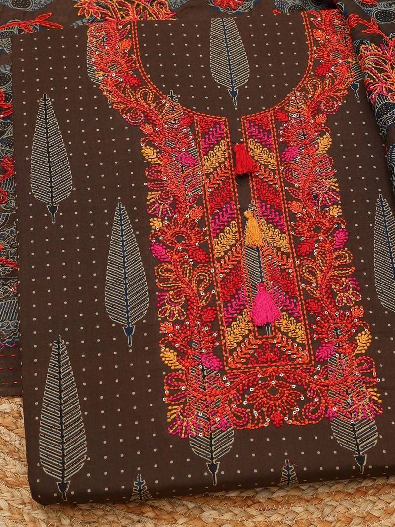 Printed Unstitched Dress Material