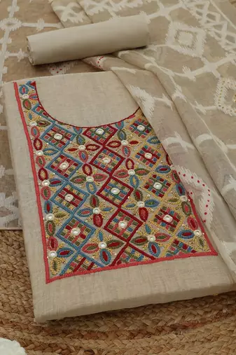 Printed Unstitched Dress Material