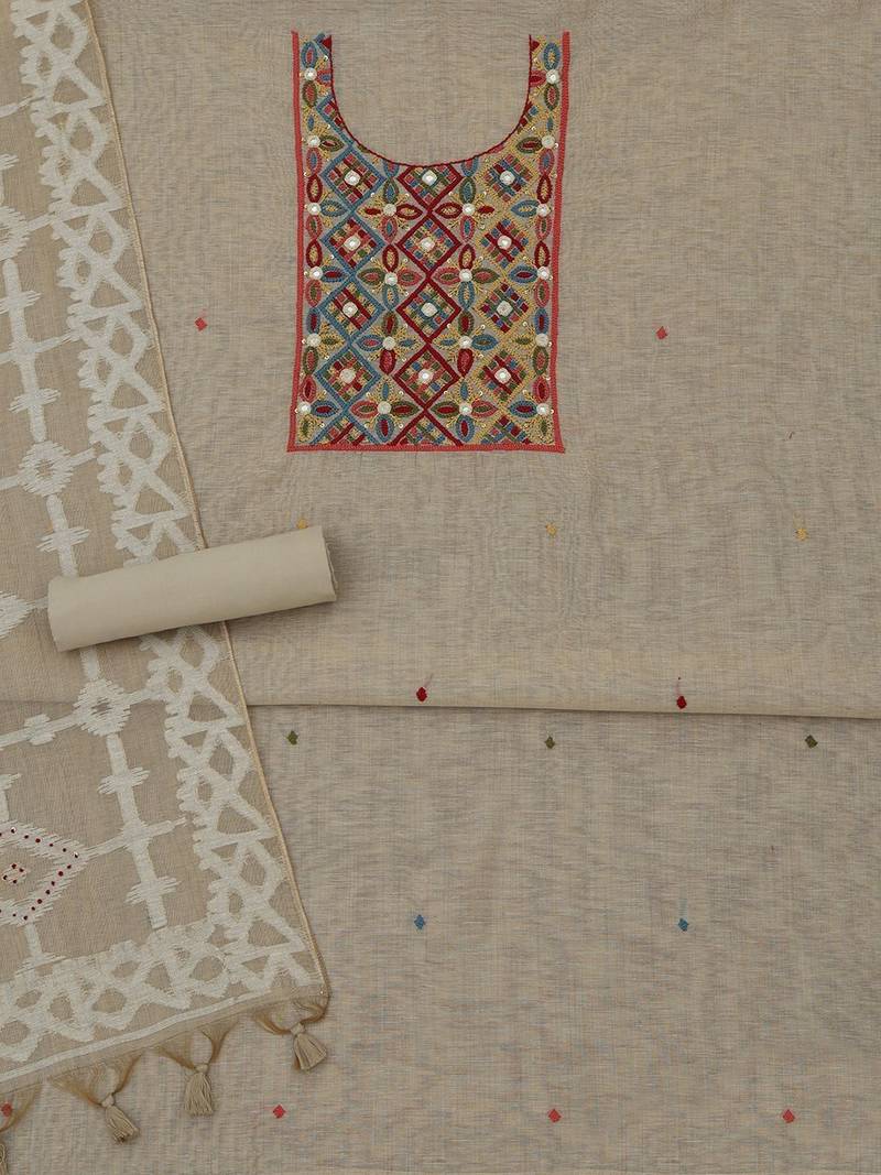 Printed Unstitched Dress Material