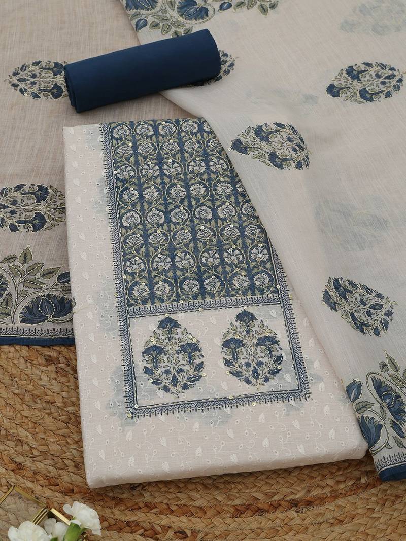 Printed Unstitched Dress Material