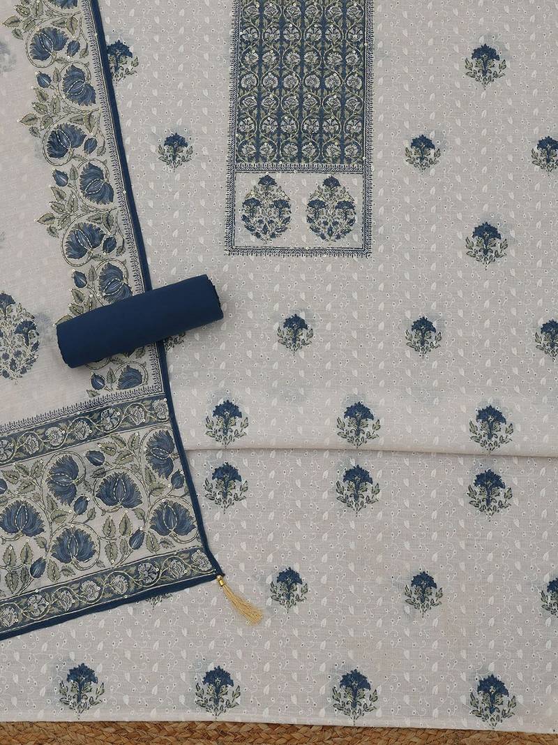 Printed Unstitched Dress Material
