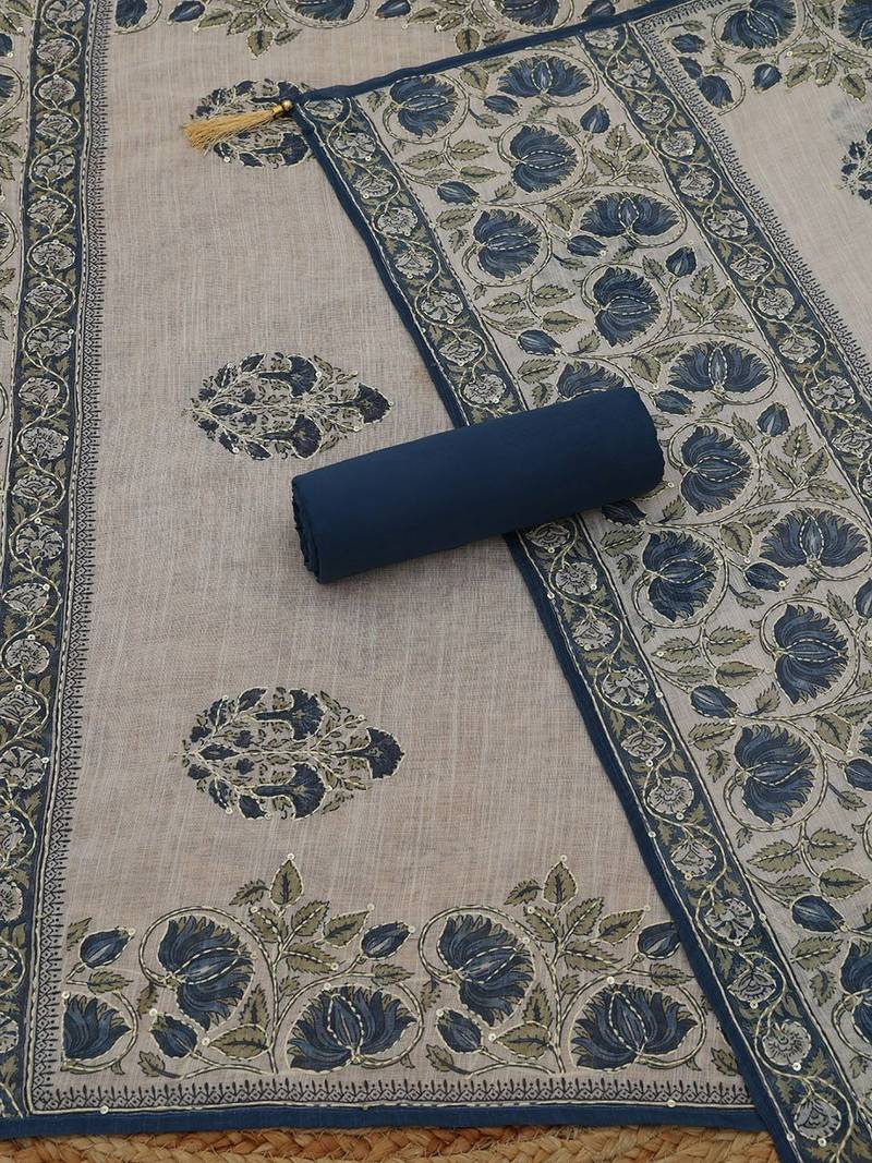 Printed Unstitched Dress Material