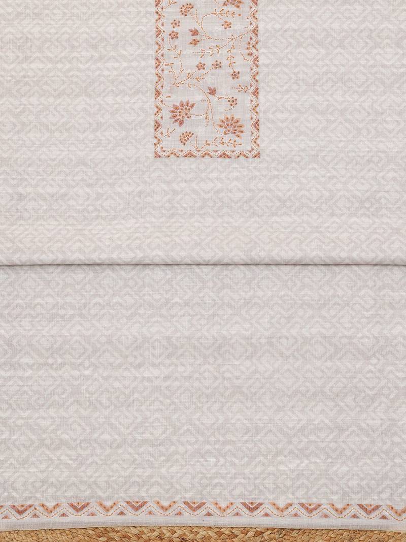 Printed Linen Unstitched Dress Material