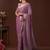 Mauve ethnic motifs woven design saree with unstitched blouse
