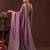 Mauve ethnic motifs woven design saree with unstitched blouse