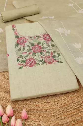 Printed Unstitched Dress Material