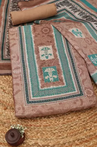 Printed Unstitched Dress Material