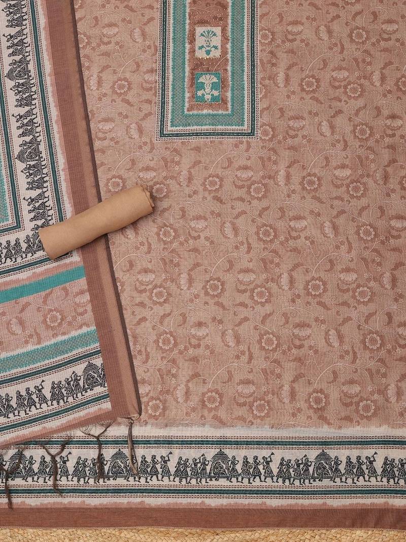 Printed Unstitched Dress Material