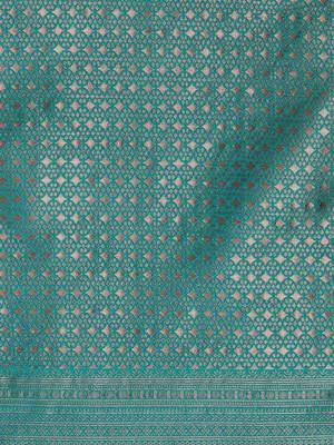 Burgundy woven design banarasi sarees 4