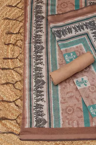 Printed Unstitched Dress Material