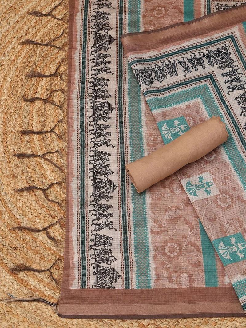 Printed Unstitched Dress Material