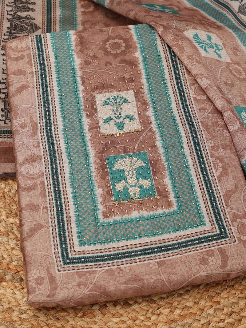 Printed Unstitched Dress Material