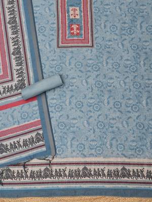 Printed Unstitched Dress Material 2
