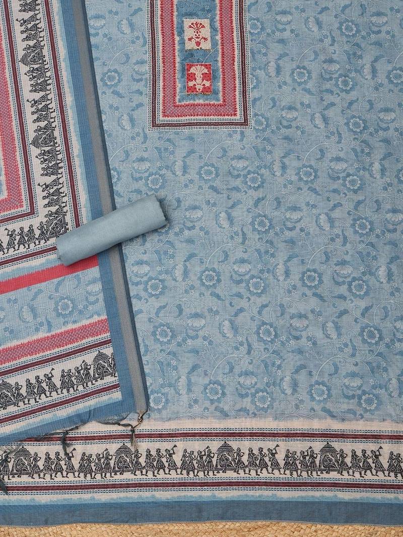 Printed Unstitched Dress Material