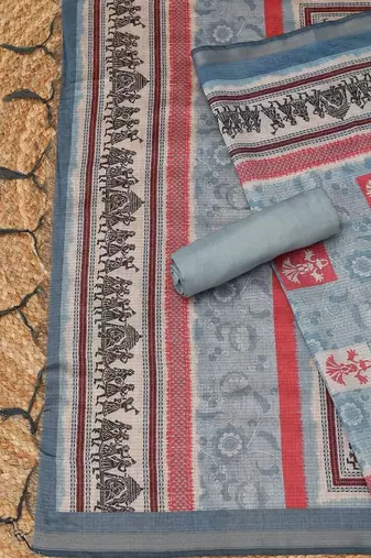 Printed Unstitched Dress Material