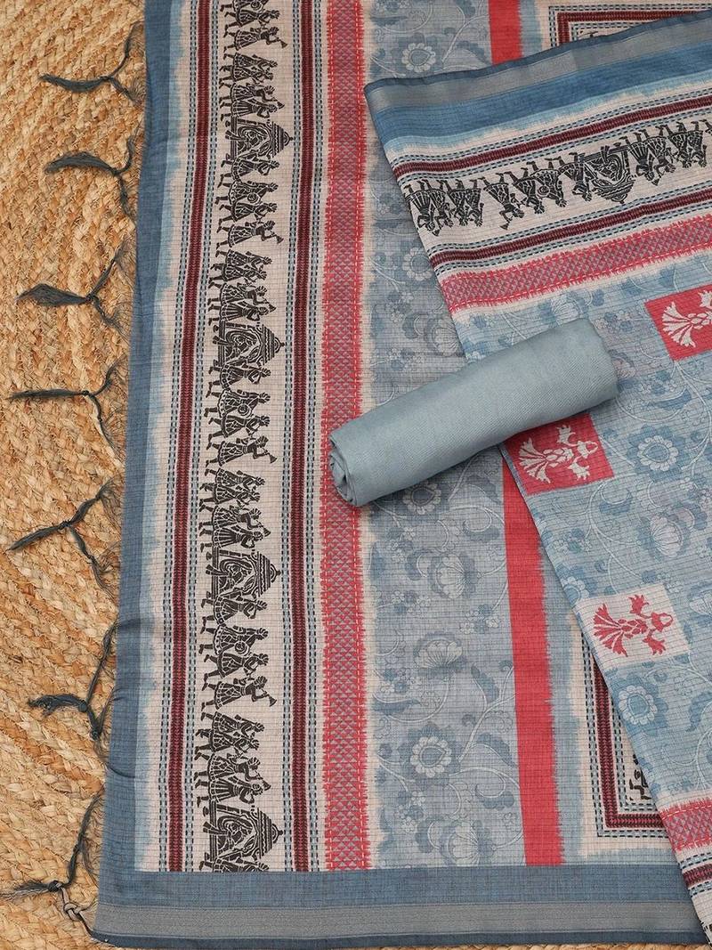 Printed Unstitched Dress Material